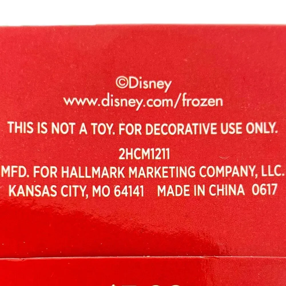 2017 Hallmark Frozen Christmas Tree Ornament Anna‎ & Elsa Disney - Box Included
